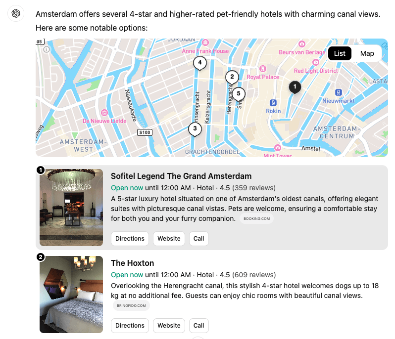 chatgpt recommendations